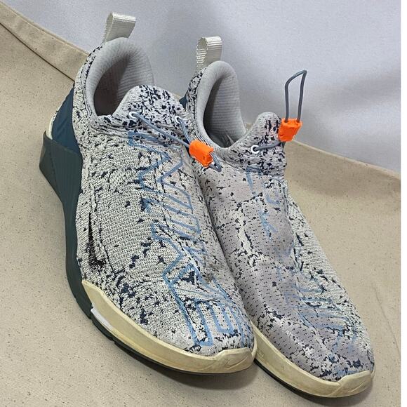 NIKE REACT METCON Cross Training Sneakers White/Blue Size 12 - Picture 2 of 11